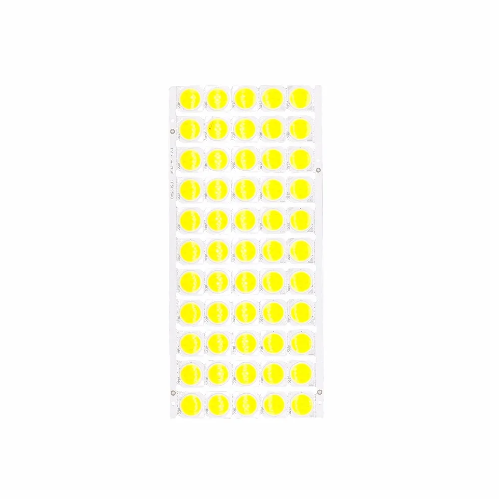55 шт. в партии 3 Вт 5 7 10 светодиодная лампочка COB на плате 13*13 мм мощный светодиодный