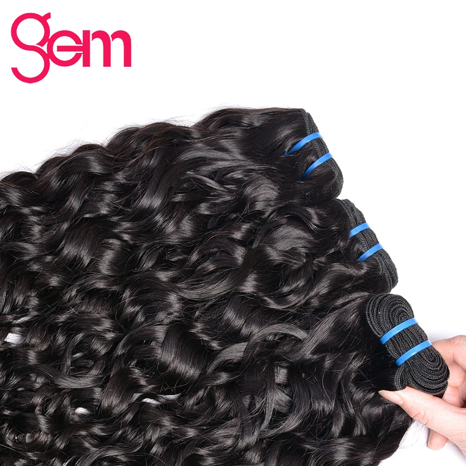 Sunlight-Water-Wave-3-Bundles-With-Closure-Wet-and-Wavy-Human-Hair-Bundles-With-Closure-Nonremy