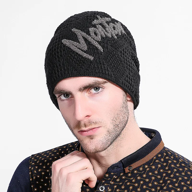 

2017 autumn and winter new men out of the 7 color knitting wool cap skullies M184