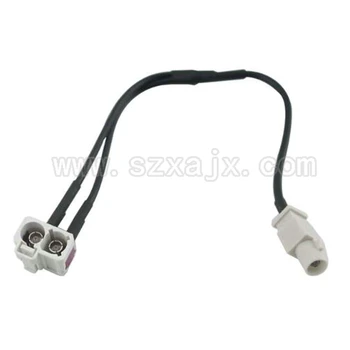 

For VW Head Unit FAKRA 2 In 1 Diversity Resume Convertor Splitter Y Cable Wire Harness for RNS510 RCD510+ Antenna Radio Adapter