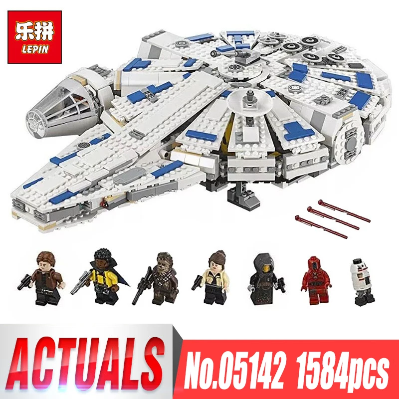 

DHL LEPIN 05142 Star Building Blocks Force Toy Awakens Kids Toys Wars Millennium Falcon Model Legoings 75212 Christmas Gifts