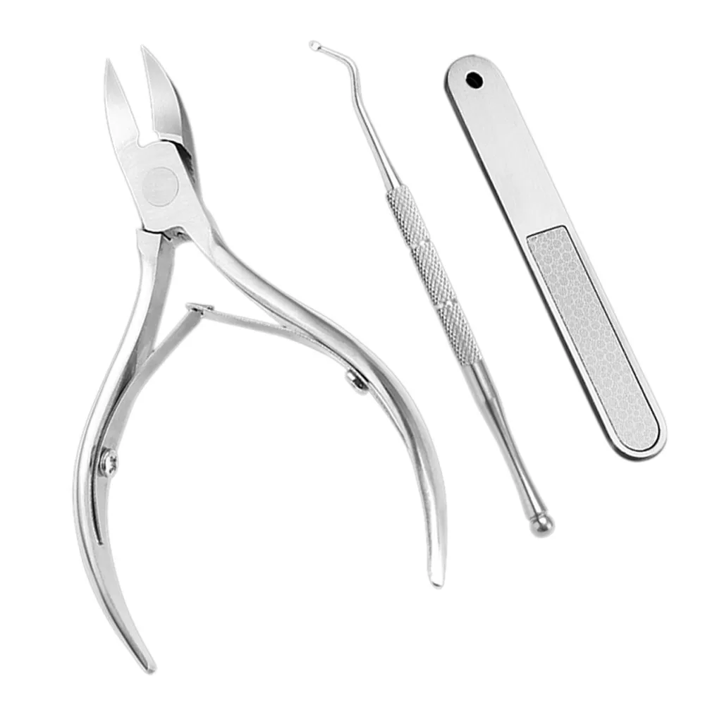 1Sets Stainless Steel Nail Tool Cuticle Nipper Spoon Cuticle Remover