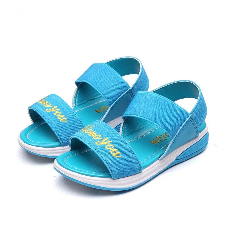 para niñas, zapatos de playa para niños, zapatillas de verano para estudiantes, zapatilla de deportiva brillante, zapatos de moda para sandalias de suela blanda de princesa|sandals for children|girls fashion sandalsgirls