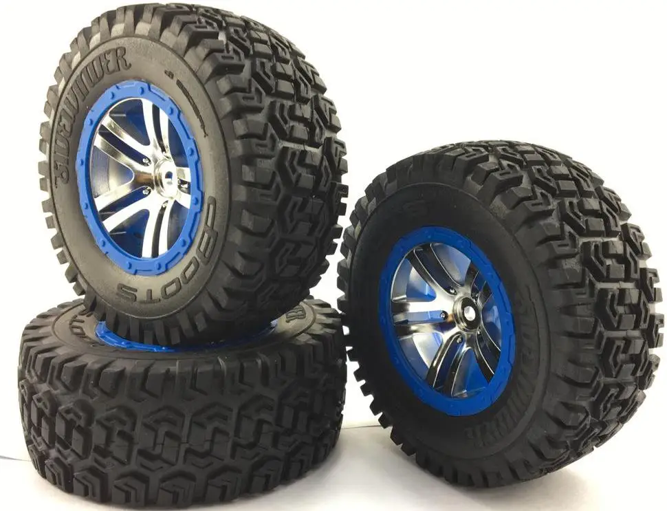 2x ARRMA Fury 1/10 RC шины для коротких грузовиков/колесо команды связанные с HRAXXAS SlASH 4X4 10SC