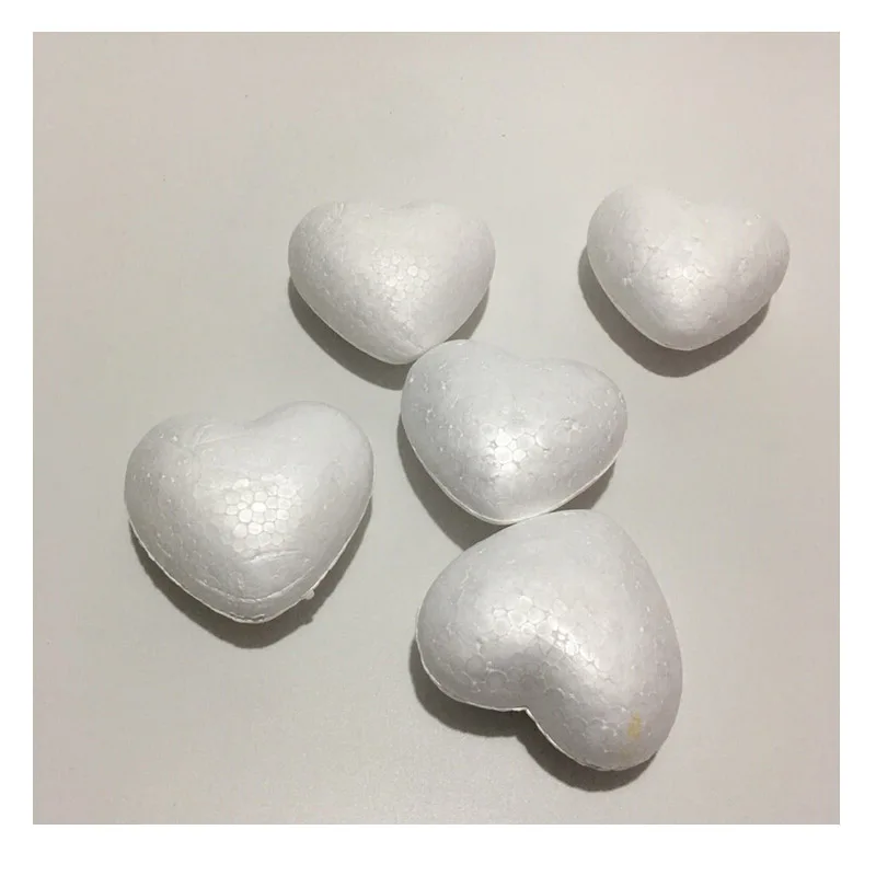 CCINEE 4 см Моделирование пенополистирол пенопласт шар любовь сердце белый ремесло для DIY и игрушка форма аксессуар