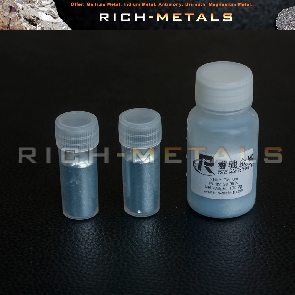 100 грамм 99.99% чистый металл галлия