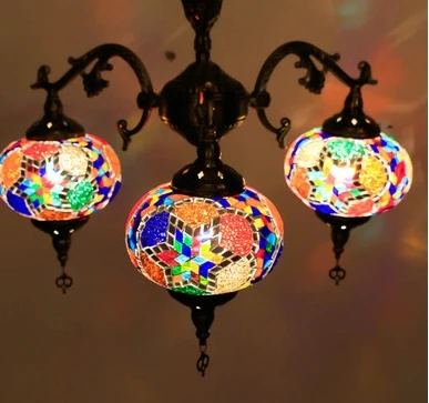 Богемский турецкий марокканский подвесной светильник ручной работы, мозаичный витражный светильник для коридора, лестницы, кафе, ресторана, подвесной светильник, лампа - Цвет корпуса: 3