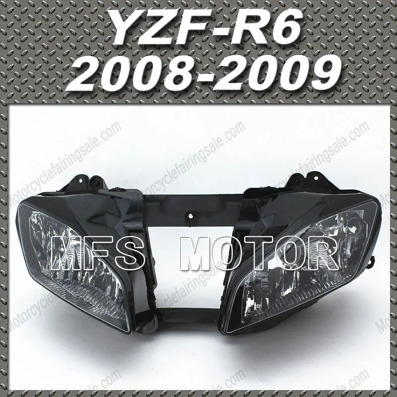 Motorcycle Front Headlight Lamp Assembly For Yamaha YZF R6 08 09 For