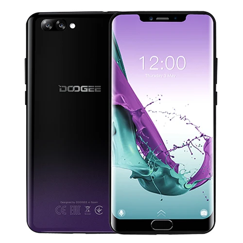 DOOGEE Y7 Plus мобильный телефон MTK6757 Восьмиядерный 2,5 ГГц 6 ГБ ОЗУ 64 Гб ПЗУ 6,18 дюймов 1080*2246 экран 16,0 Мп+ 13,0 МП 5080 мАч Android 8,1 - Цвет: Phantom Purple