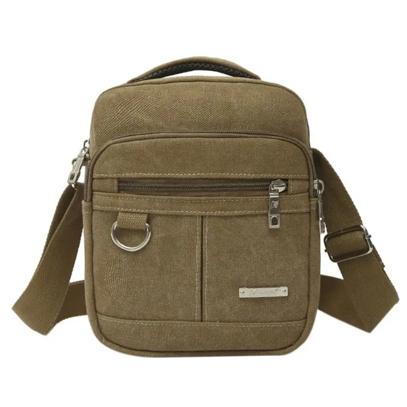 Модная холщовая мужская сумка на плечо, высокое качество, сумка через плечо, портфель, Повседневная - Цвет: B02