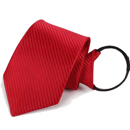 Мужские галстуки в полоску сплошной цвет темно-синий черный красный 01 - Цвет: red
