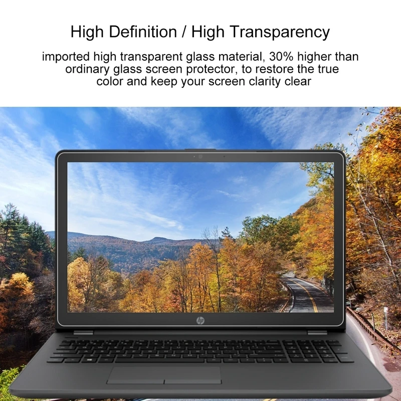 Экран ноутбука HD защитная пленка из закаленного стекла для ноутбука hp 255 G6(ENERGY STAR) 15,6 дюйма, размер 345x194 мм