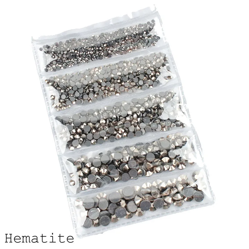 Hotfix Lot de 1440 strass ronds à dos plat pour loisirs créatifs, décoration de vêtements, maquillage et loisirs créatifs, zircone bleu (SS6/2 mm