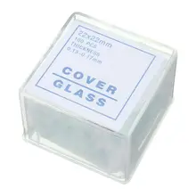 100 шт прозрачные слайды Coverslips Coverslides 22x22 мм для микроскопа