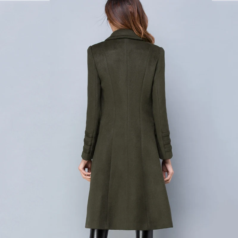 Winter Large size S-3XL Wool Women Jacket Coat 2018 Autumn Fashion Mid long High quality Double-breasted Female Outerwear ll582 Winter Large size S-3XL Wool Women Jacket Coat 2018 Autumn Fashion Mid long High quality Double-breasted Female Outerwear ll582