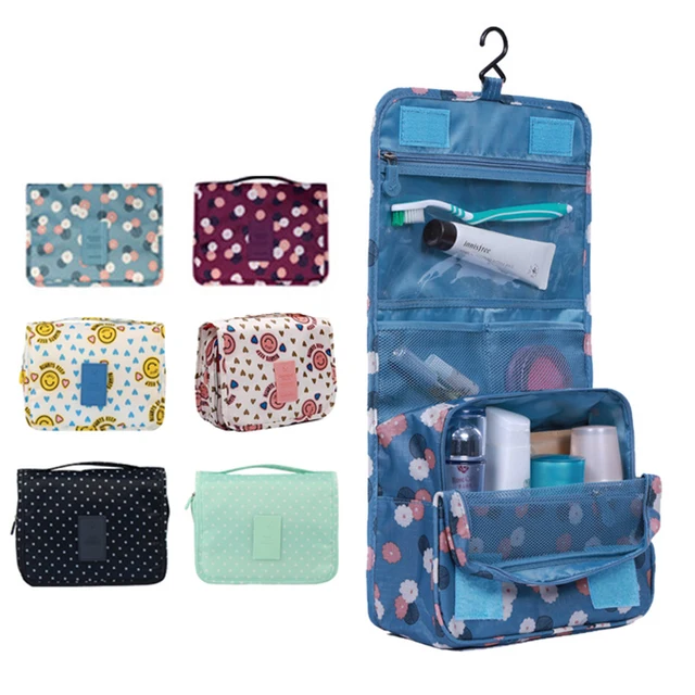 Portable Traveling Bathroom Hanging Toiletry Bag Kit Cosmetic Carry Portable Traveling Bathroom Hanging Toiletry Bag Kit Cosmetic Carry Travel Organizer Make Foldable Storage