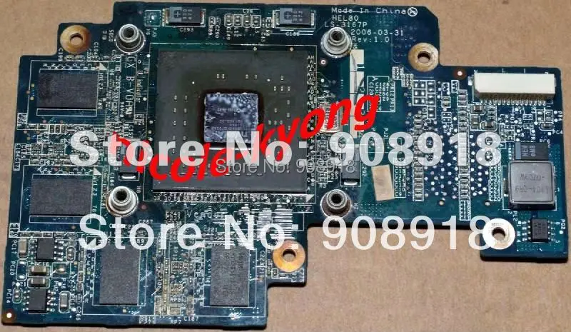  HEL80 LS-3167P go7600 DDR2 256M MXM VGA Video Card for Lenovo 3000 N100 N200 