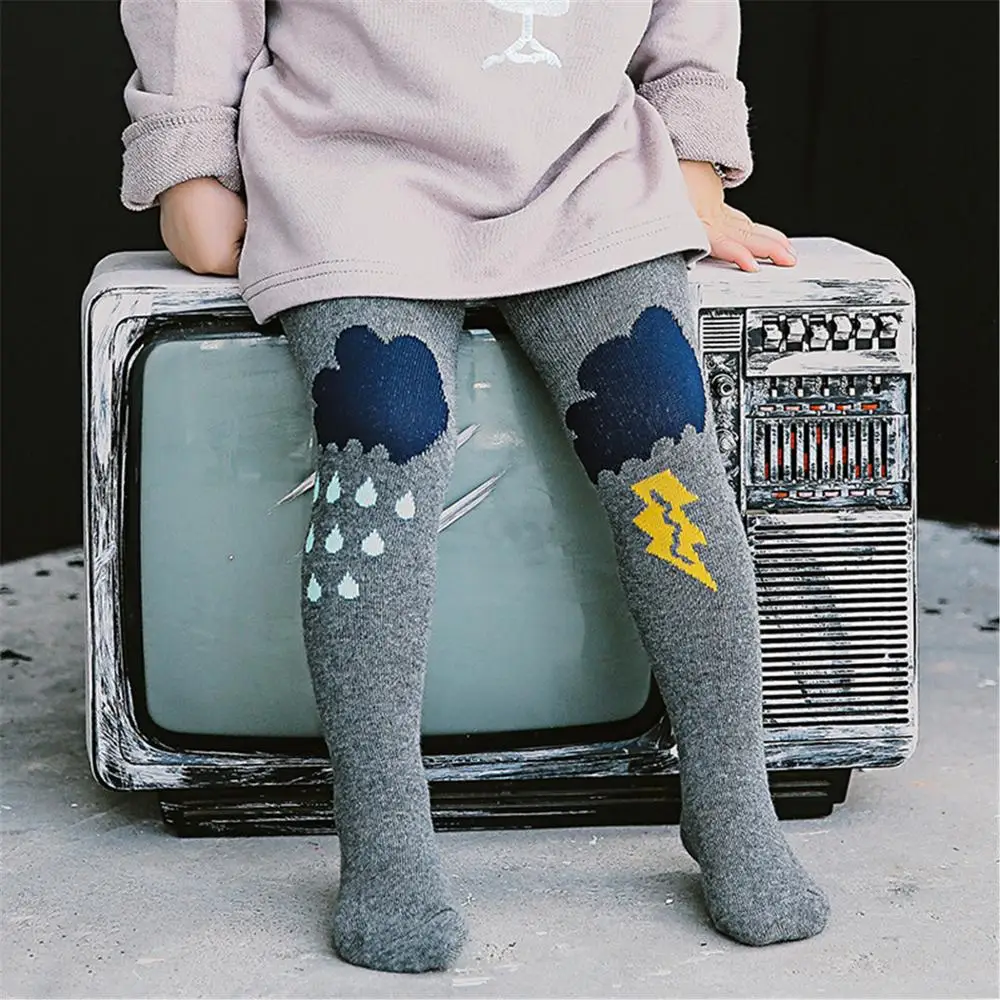 Children Pantyhose Cute Cartoon Fox Cotton Soft Baby Girl Tights For