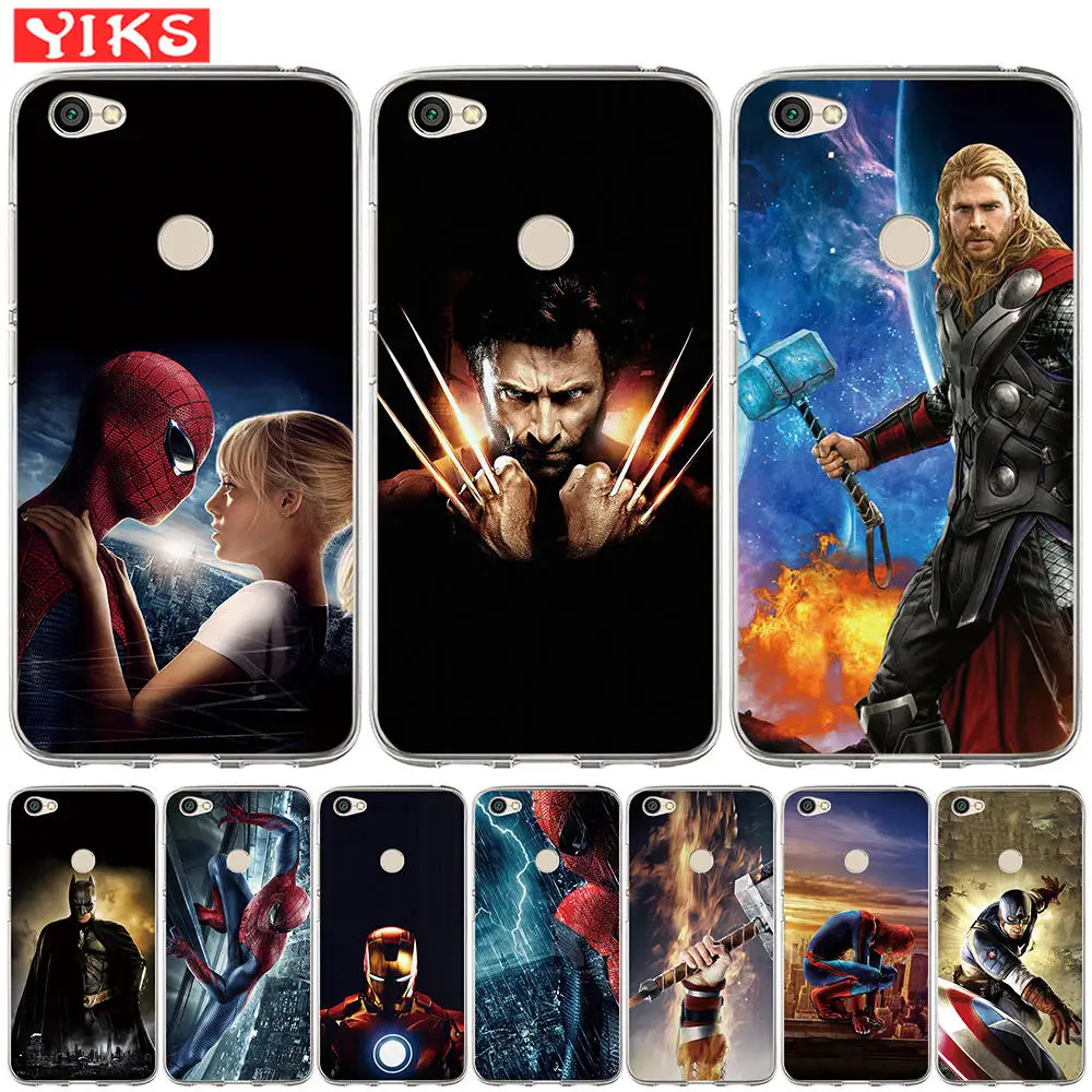 

Cool Marvel Avengers Heros Case For Xiaomi Redmi 3S Note 3 4 4X 5A 5 6 Plus Pro Prime Case Soft Silicon Back Cover Capinha Etui