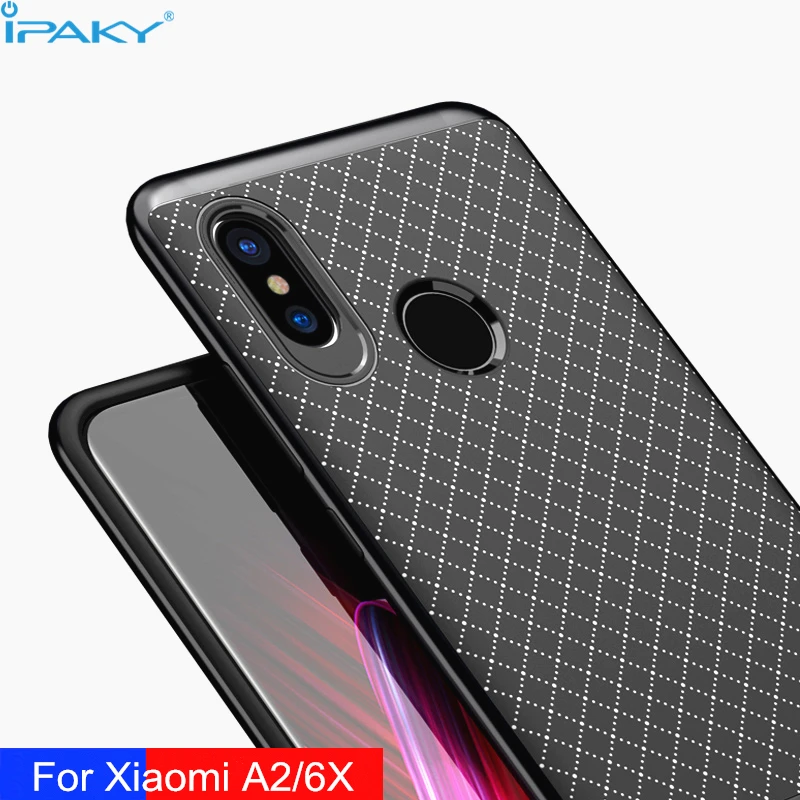Ipaky الأصلي وعرة درع ل xiaomi mi a2 حالة مي 6x حالات pc + سيليكون الهجين عودة الهاتف الغطاء عن xiaomi 6x كوكه