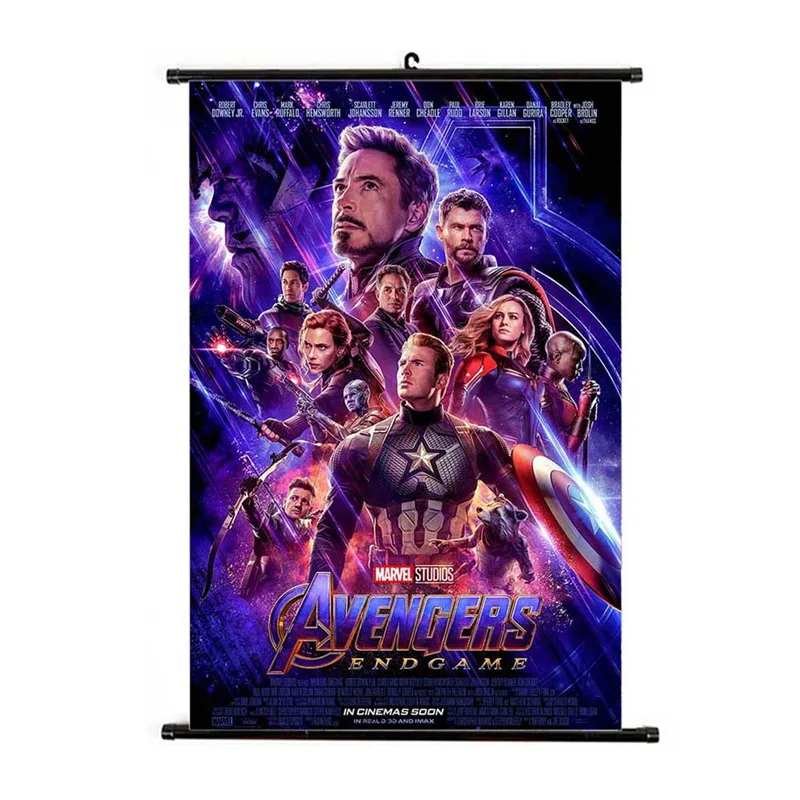 Плакат Мстителей фильм 2019 печать шелковой пленки