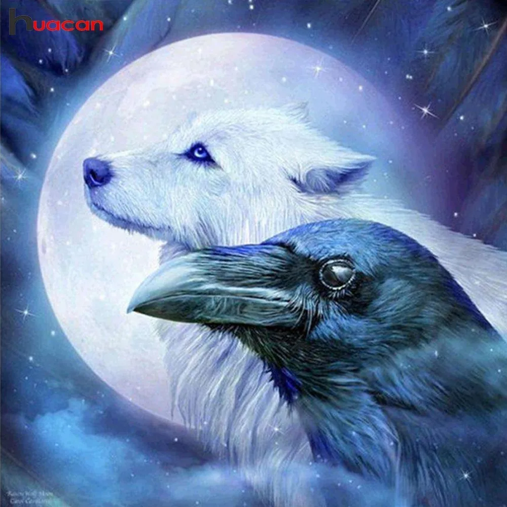 

5D Diamond Embroidery Wolf Picture Of Rhinestone Handicraft Diamond Embroidery Eagle Mosaic Cross Stitch Drill Home Decoration
