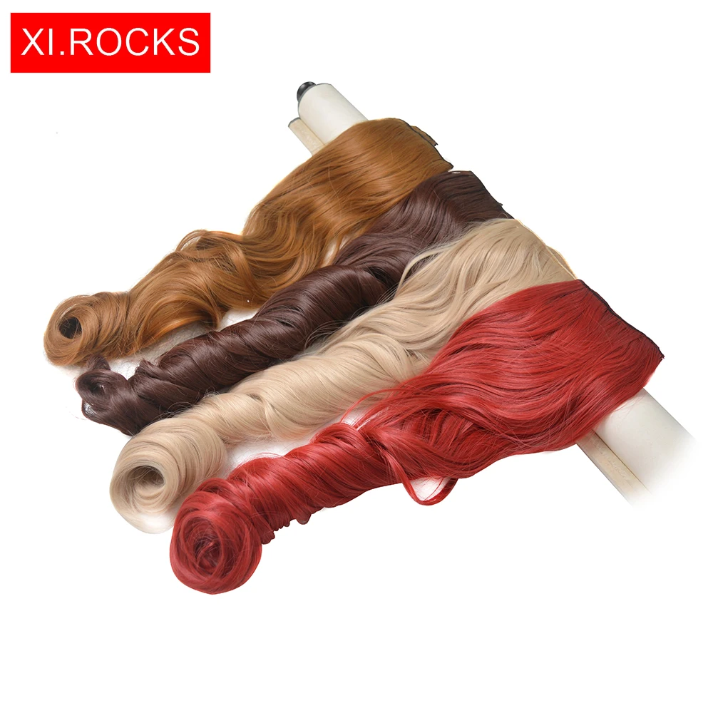 Wjj12070/1 p Xi Rocks вьющиеся волосы на заколках для наращивания парик Синтетический
