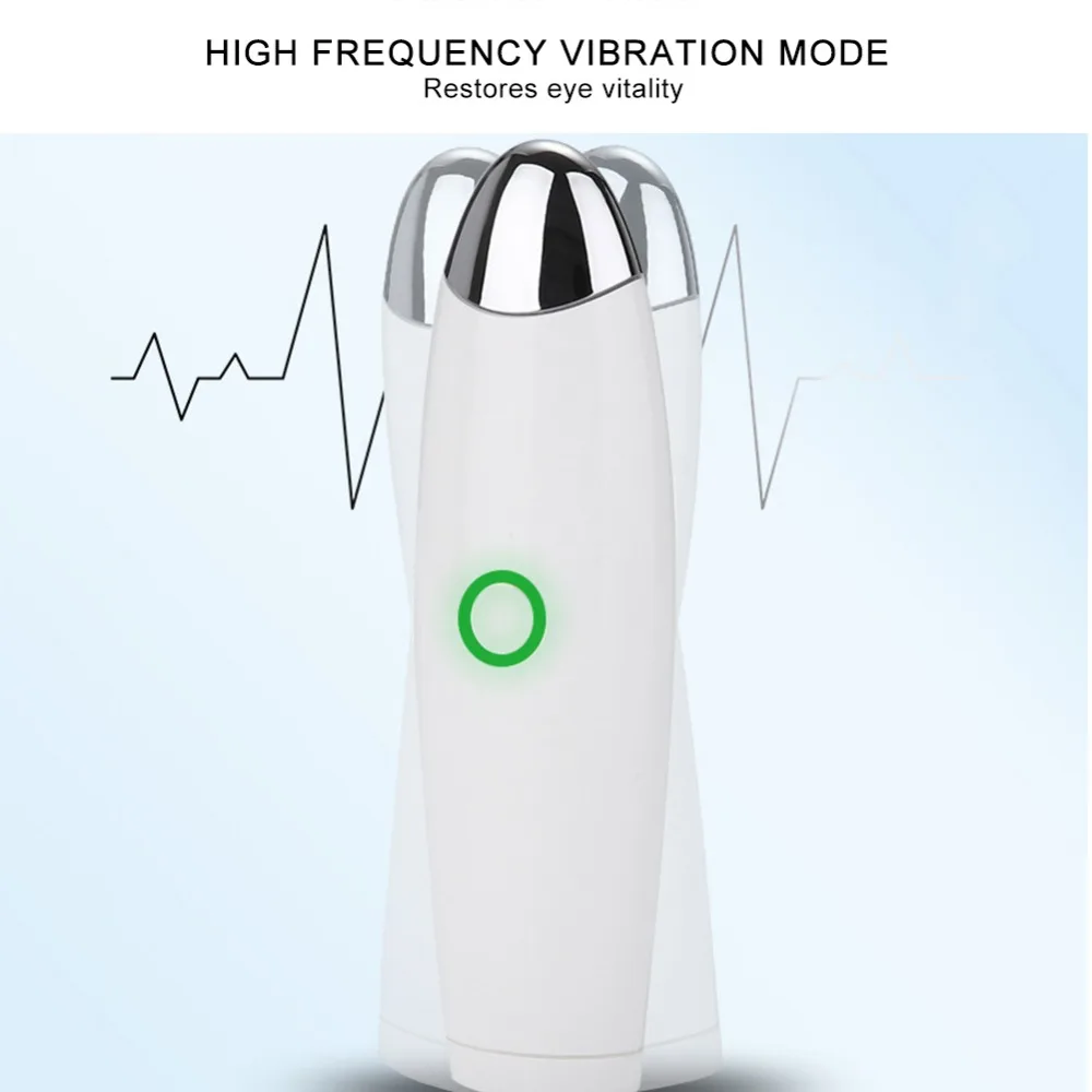 Массажный инструмент для глаз ионная Вибрация согревающие мешки для глаз темные круги удаление массажер против морщин уход за кожей лица Инструменты для красоты