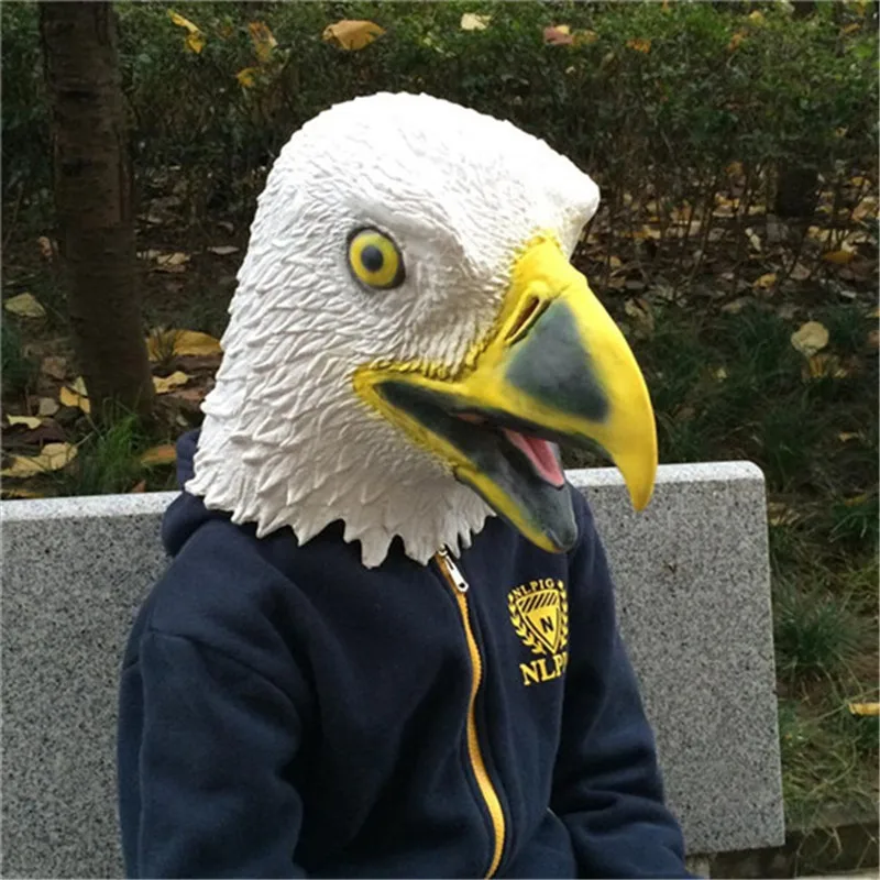 

Latex Animal Masquerade Masks Halloween Party Decor Eagle Mask Latex Animal Costume Prop Halloween Masks Party Supplies FA37