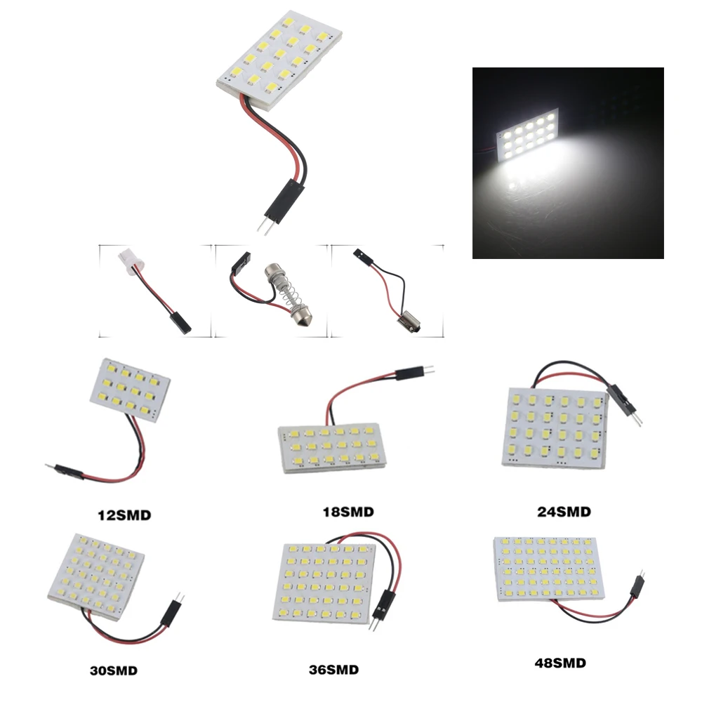 1 шт. T10 потолочный плафон 1210 3528 Светодиодный 12 15 18 24 36 48 SMD Панель супербелый