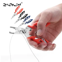 ZtDpLsd 1 шт. Из Нержавеющей Стали Изогнутый Рот рыболовные плоскогубцы многоцелевой зажим для приманки различные линии резки для рыбных инструментов аксессуары