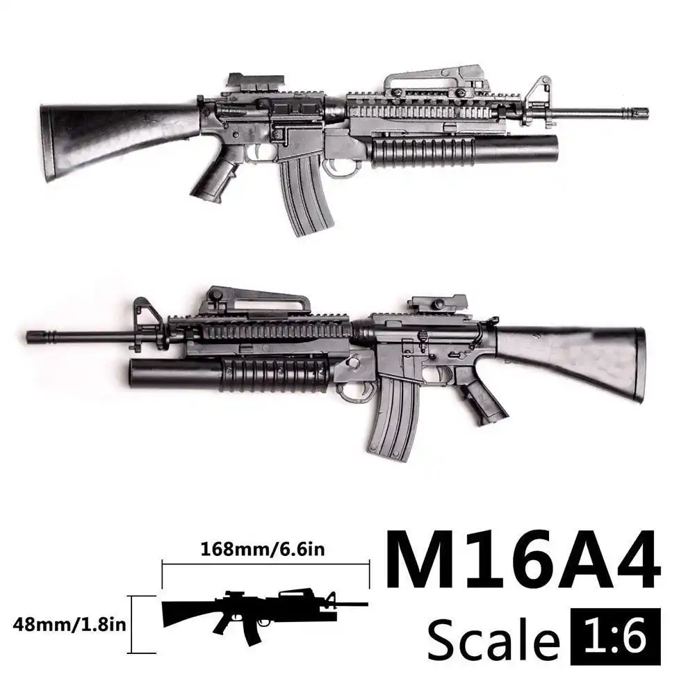 M16A1 Grenade Launcher Assault Rifle 1//6th Scale Action Figure Accessory