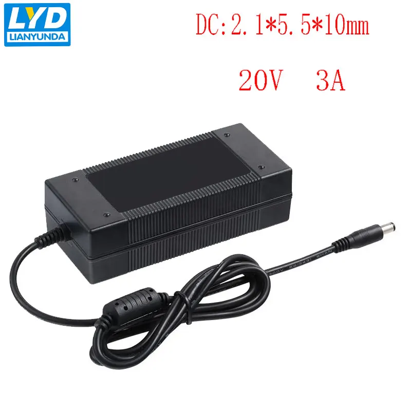 

Article 20V 3A Switching Power Supply Medical Equipment 60W Power Supply 20v 3a Power Adapter 20v3a Router 60W