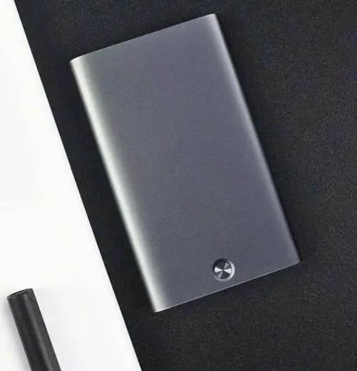 Xiaomi, визитная карточка, автоматическая, всплывающая коробка, бизнес-держатель для карт, металлический кошелек, карточка, 70,4 г, защитная коробка для мужчин и женщин - Цвет: Темно-серый