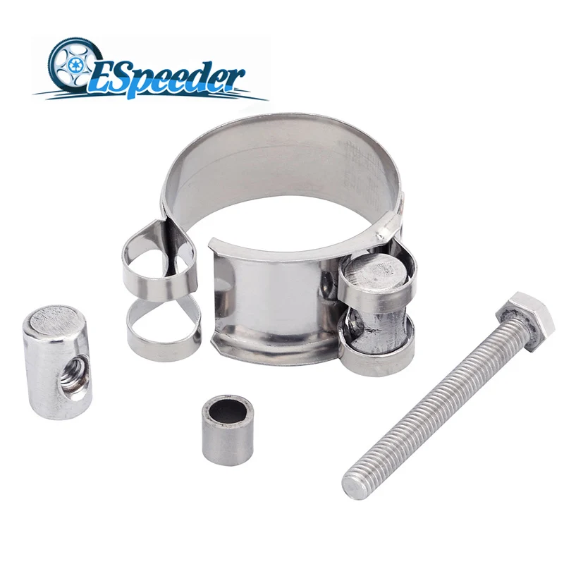 ESPEEDER Universal Exhaust Banjo Clamp Clip Muffler Pipe Clamp For 36
