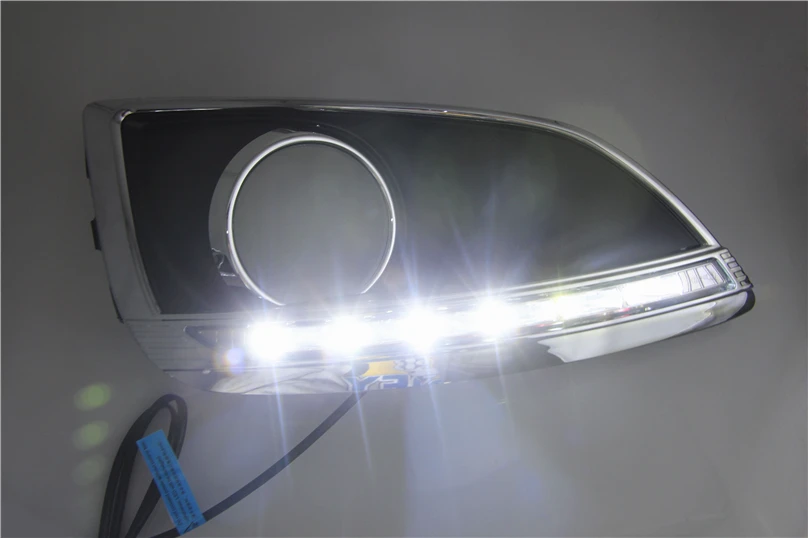 Автомобильный мигающий для hyundai IX35 IX 35 2010-2013 светодиодный DRL Дневной ходовой свет дневного света водонепроницаемая сигнальная лампа освещение автомобиля