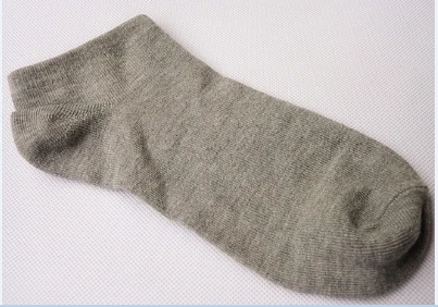 Женские носки 10 пар/лот короткие женские укороченные носки для женщин Женские однотонные белые черные хлопковые носки женские носки-лодочки Новые - Цвет: Серый