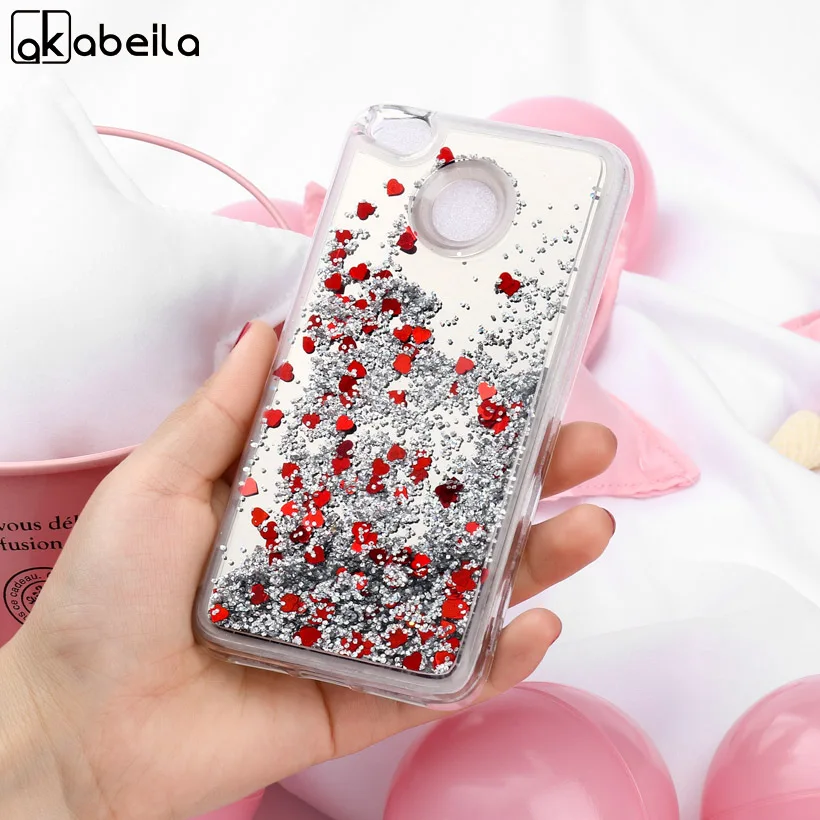

AKABEILA Liquid Quicksand Case For Xiaomi Redmi 4X Case Silicone Coque For Redmi4X Cover Mirror Soft Bags Xiomi Redmi 4X 5.0