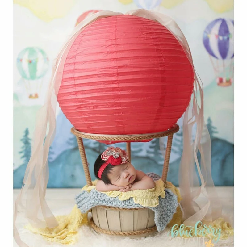 Новорожденный ребенок Фотография огонь шарики реквизит младенец bebe Fotografia