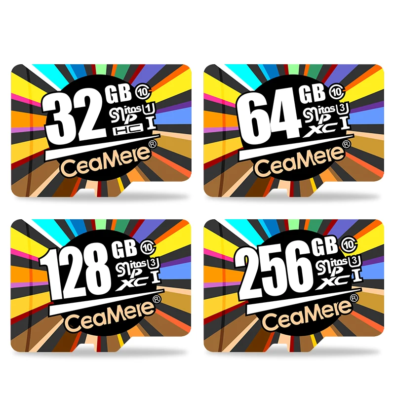 CeaMere Micro SD Card Class10 UHS-1 8GB Class6 16GB/32GB U1 64GB/128GB/256GB U3 Memory Card Flash Memory Microsd for Smartphone CeaMere Micro SD Card Class10 UHS-1 8GB Class6 16GB/32GB U1 64GB/128GB/256GB U3 Memory Card Flash Memory Microsd for Smartphone