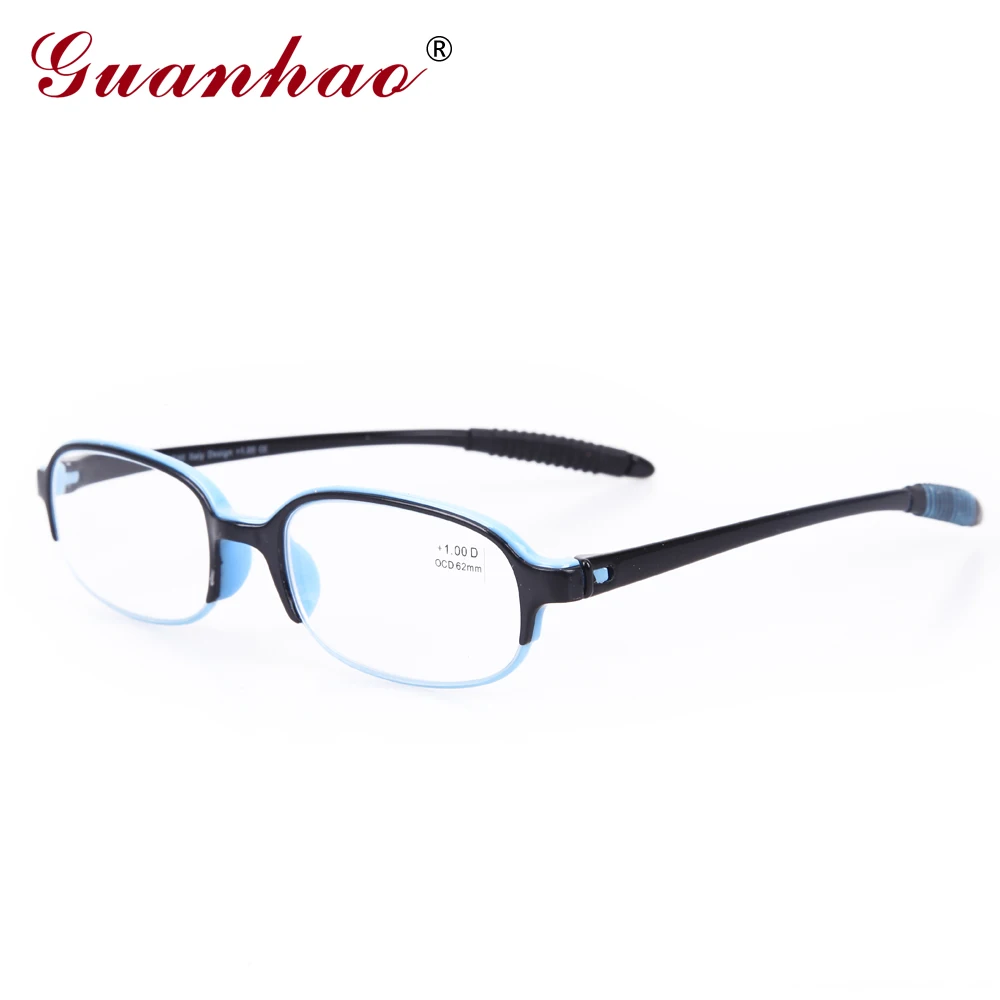 Guanhao ультралегкие прозрачные очки для чтения, мужские и женские оптические очки из смолы для зрения, очки для дальнозоркости 1,0 1,5