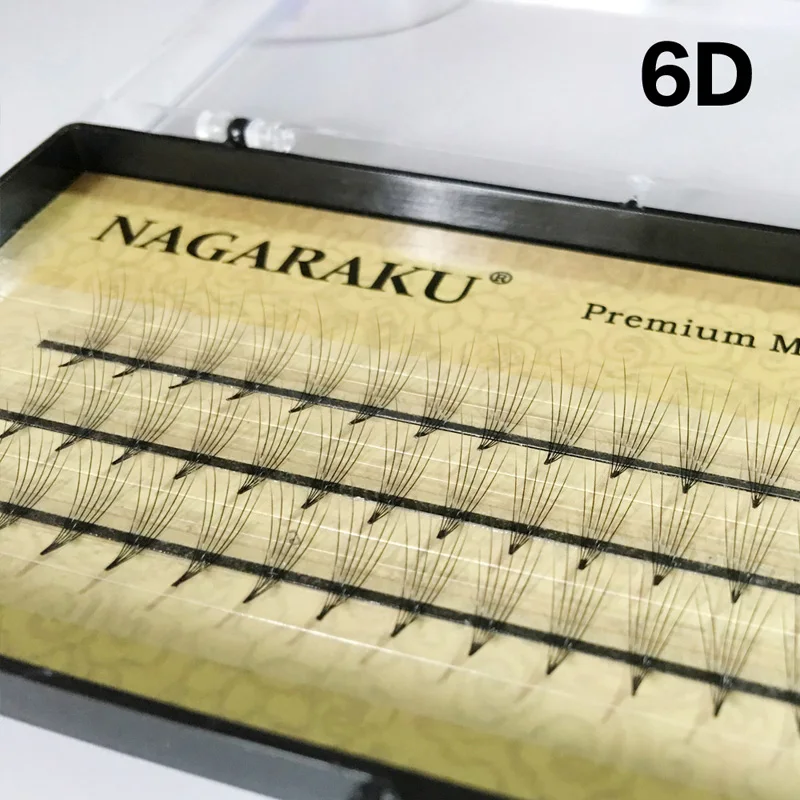 NAGARAKU ресницы для наращивания из искусственной норки 6D объем ресниц C локон толщина 0,07 мм Длина 7~ 14 мм мягкий и натуральный пучок высокое качество