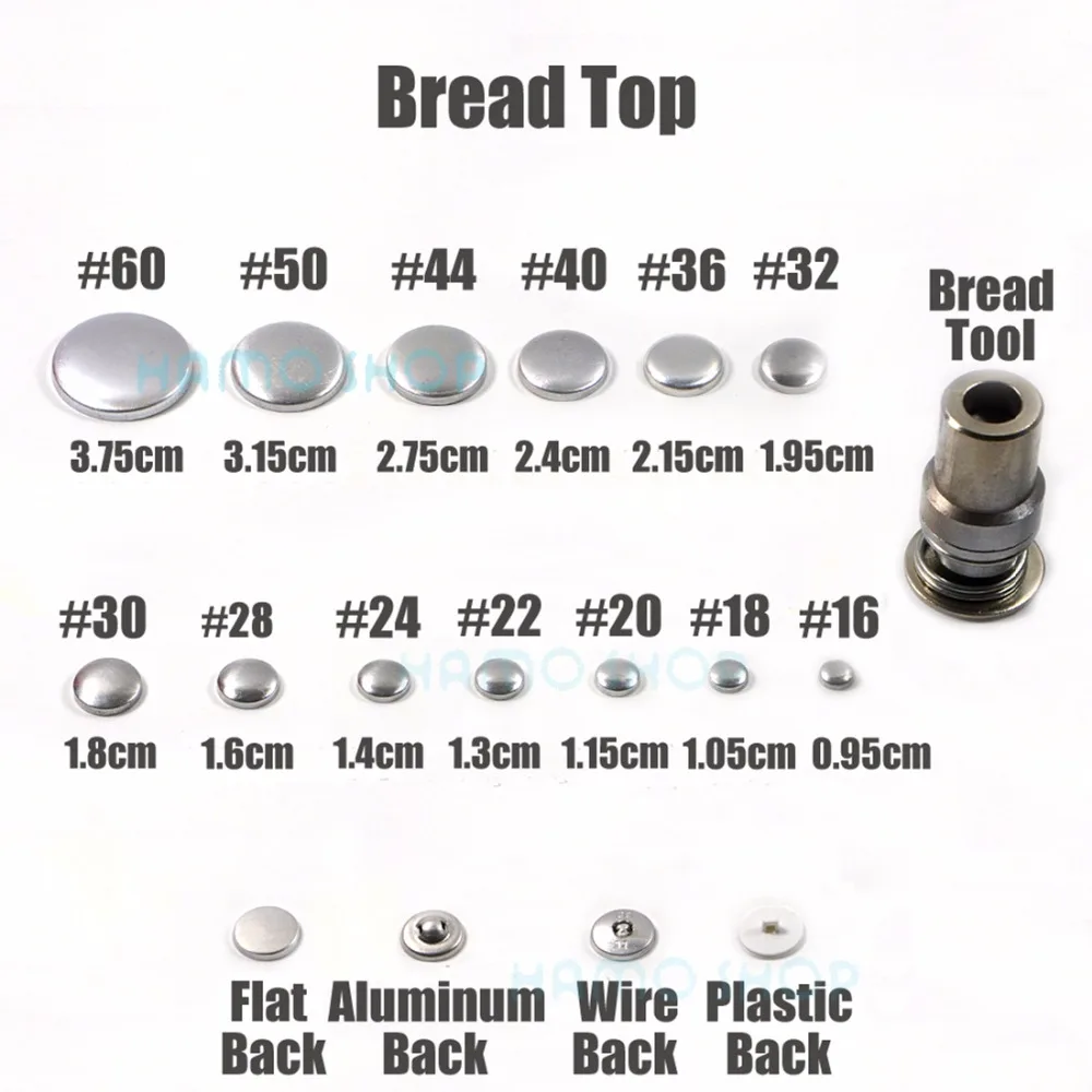 100 компл./лот #16 60 13 размеров круглая ткань с алюминиевым покрытием тканевая