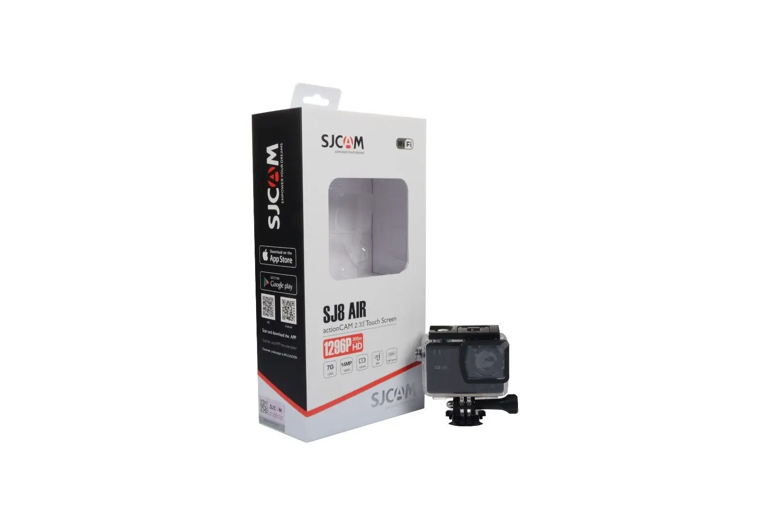 Оригинальная Экшн камера SJCAM SJ8 Air с сенсорным экраном 14 МП Wi Fi цифровая