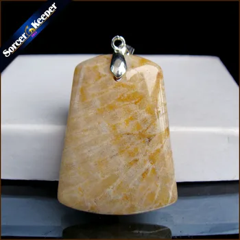 

High Quality Natural Coral Fossil Chrysanthemum Stone Lucky Amulet Pendant Necklace For Women Men pendants Fashion Jewelry SS397
