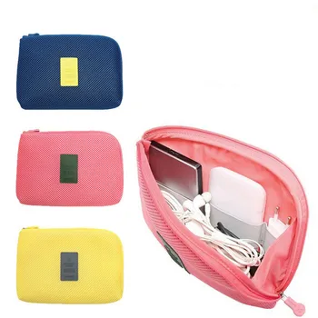 

2Size Travel Portable Digital Device Storage Bag Multifunctional Charger Data Cable Cell Phone Organizer Bag Finishing Bag Pouch