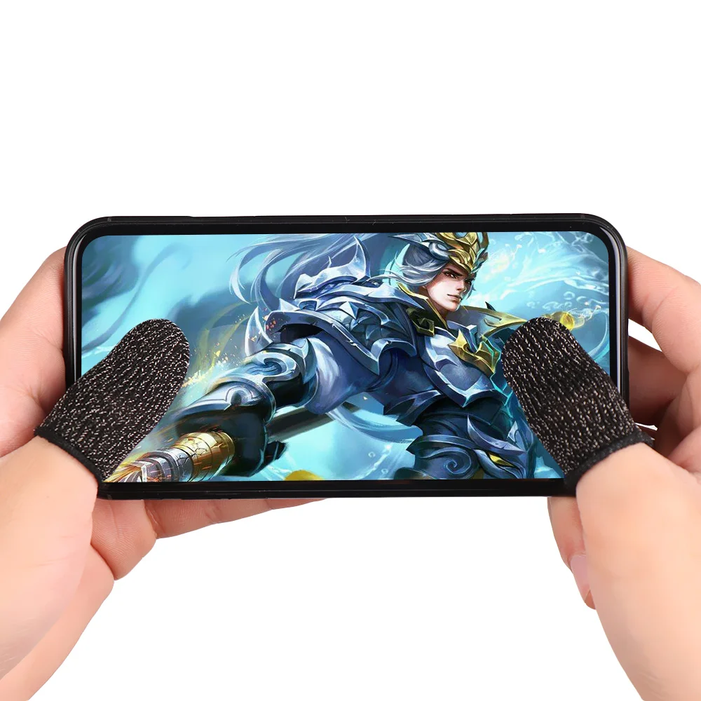 1 Pair PUBG Mobile Finger Stall Sensitive Game Controller Sweatproof Breathable Finger Cots Accessories for Iphone and Android