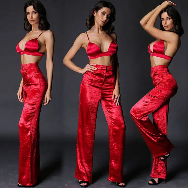 Ladies Palazzo Plain Flared Wide Leg Pants leggings Baggy Girls Womens Trousers