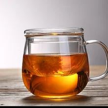 Утолщенное стекло zona pellucida фильтр для чашки чая офисная чашка