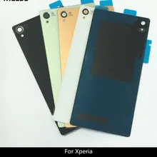 Задняя крышка батарейного отсека, стеклянная крышка для sony Xperia Z1 Compact MINI Z2 L50w Z3 Compact MINI Z1 L39h чехол+ наклейка с логотипом